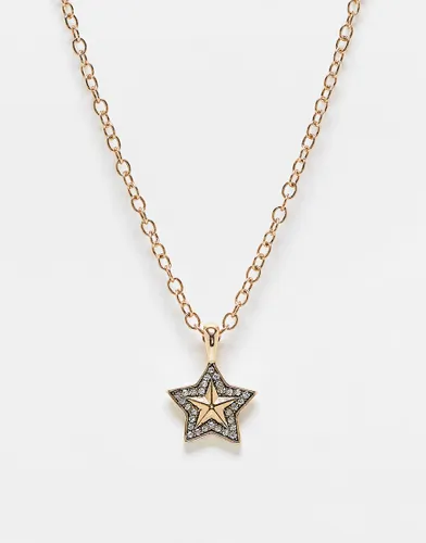 WFTW pendant star necklace in gold
