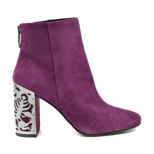 What For , Heeled Boots ,Purple female, Sizes: