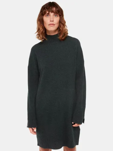 Whistles Amelia Wool Jumper Dress - Forest Green - Female