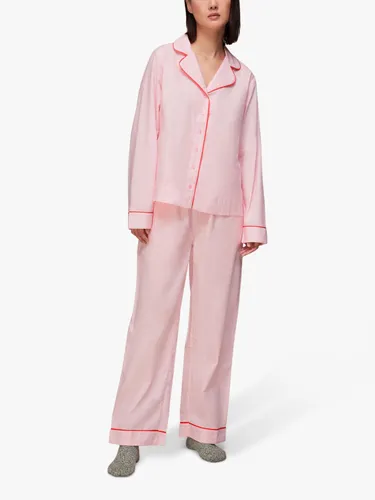 Whistles Contrast Piping Cotton Pyjamas - Pink/Red - Female