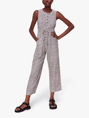 Whistles Dashed Leopard Jess Jumpsuit, Lilac/Multi - Lilac/Multi - Female
