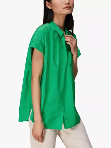 Whistles Nicola Relaxed Shirt - Green - Female