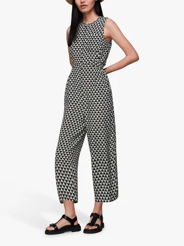 Whistles Triangle Checkerboard Print Jumpsuit, Black/Multi - Black/Multi - Female