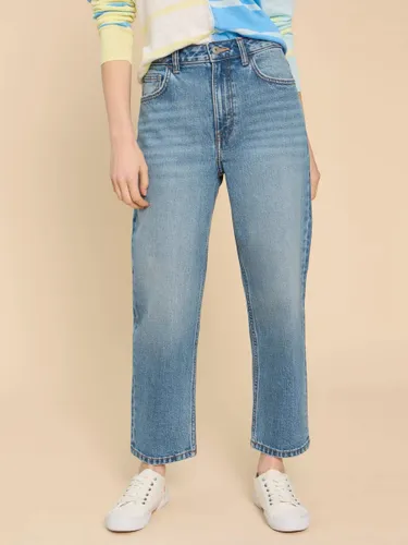 White Stuff Charlie Straight Crop Jeans, Mid Denim - Mid Denim - Female