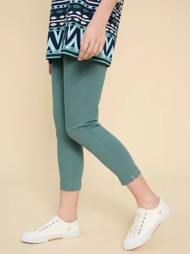 White Stuff Janey Cropped Jeggings - Mid Teal - Female