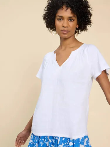 White Stuff Luella Cotton T-Shirt, White - Brilliant White - Female