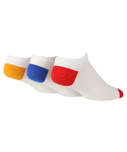 Wildfeet Wild Feet - 3 Pack Mens Breathable Bamboo Athletic Trainer Socks - Cream Viscose