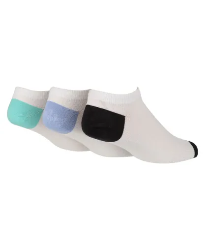 Wildfeet Wild Feet - 3 Pack Mens Breathable Bamboo Athletic Trainer Socks - White Viscose