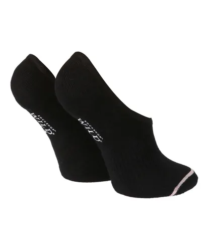 Wildfeet Womens Wild Feet - 2 Pack Ladies Cotton Invisible Sport Socks