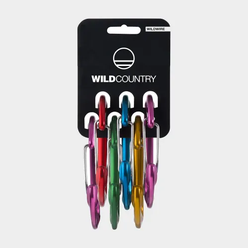 Wildwire Carabiner Rack 6 Pack, Multi Coloured