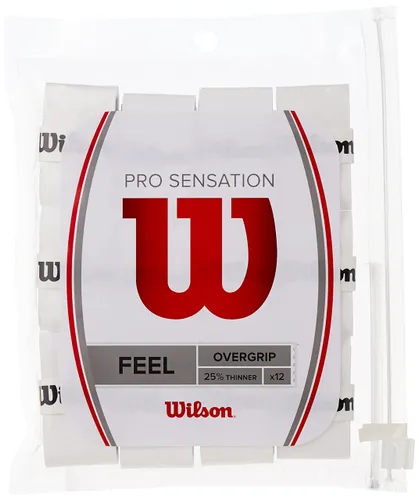 Wilson Overgrip, Pro Overgrip Sensation, Unisex, White,