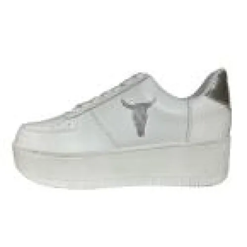 Windsor Smith , White Silver Reptile Sneakers ,White female, Sizes: