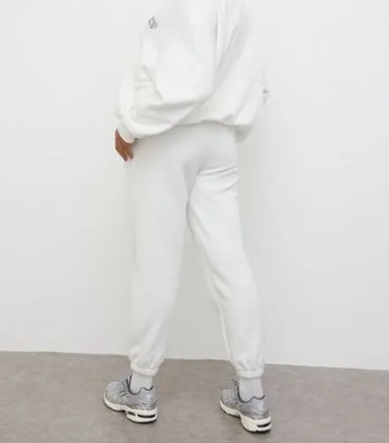 WKNDGIRL Off White Athletic Club Oversized Joggers New Look
