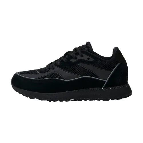 Woden , Hailey Sporty Sneaker with Exclusive Details ,Black female, Sizes: