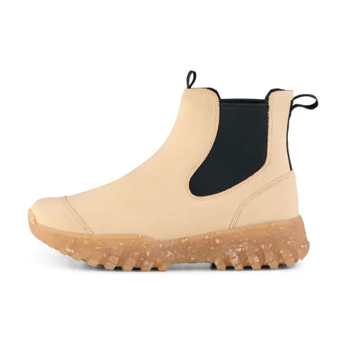 Woden , Magda Rubber Track Boot ,Beige female, Sizes: