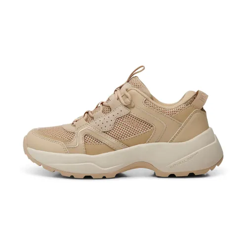 Woden , Sif Reflective Chunky Sole Sneakers ,Beige female, Sizes: