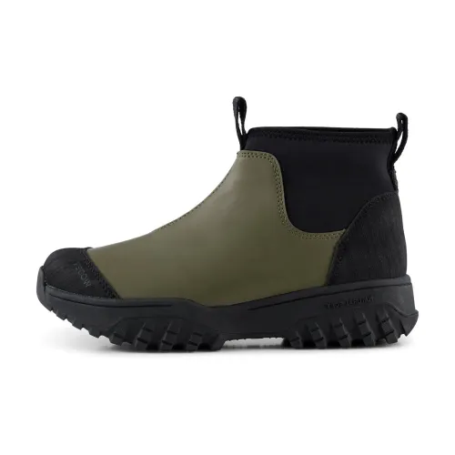 Woden , Waterproof Fish Leather Boot ,Green female, Sizes: