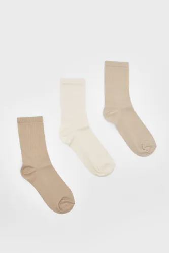 Womens 3 Pack Tonal Sport Socks - Multi - One Size, Multi