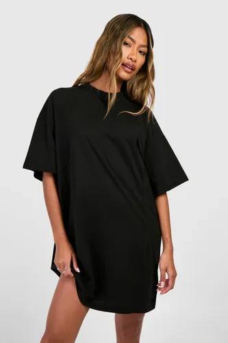 Womens A-Line Structured T-Shirt Dress - Black - 8, Black