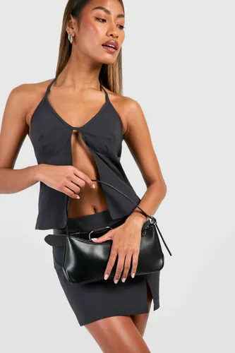 Womens Baguette Shoulder Bag - Black - One Size, Black