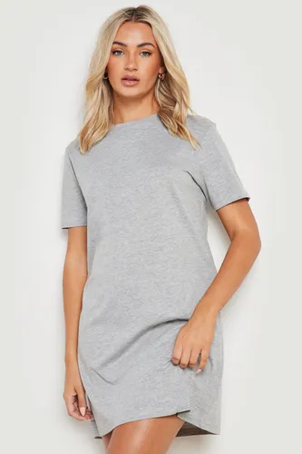Womens Basic T-Shirt Dress - Grey - Xs, Grey