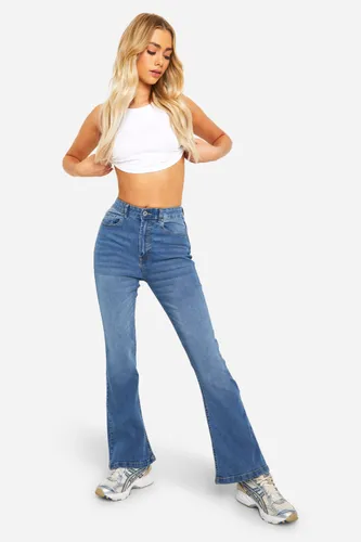 Womens Basics Flared Jeans - Blue - 12, Blue