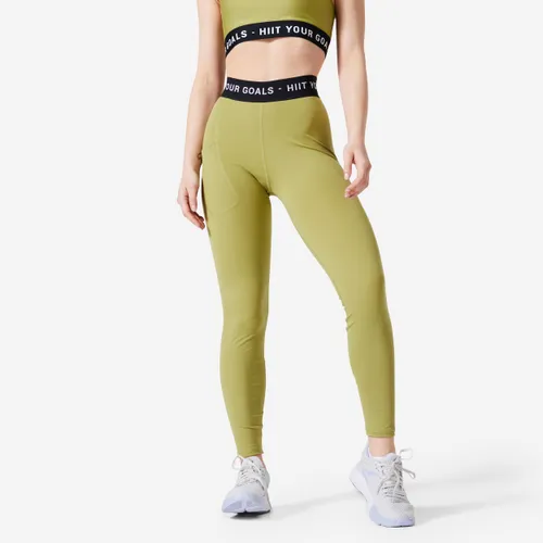 Women's Cardio Training Comfortable And Soft Long Leggings - Olive Green