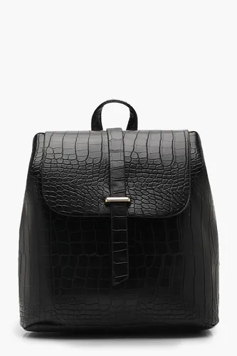 Womens Croc Tab Backpack Bag - Black - One Size, Black
