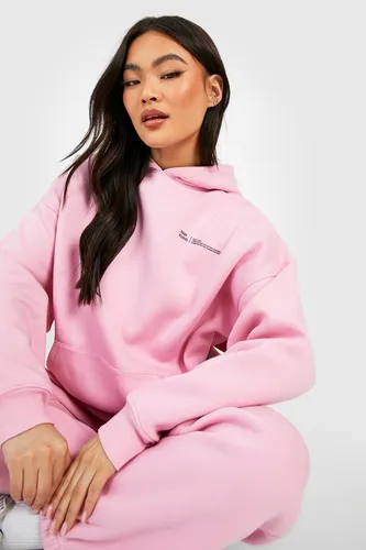 Womens Dsgn Studio Text Slogan Hooded Tracksuit - Pink - Xs, Pink