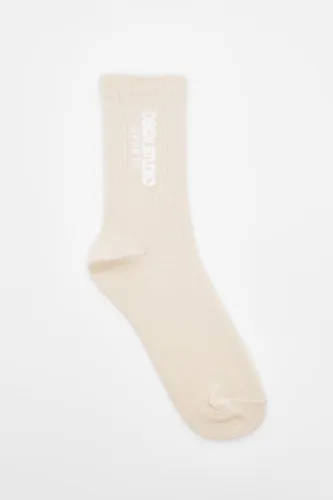 Womens Dsgn Studio Tonal Sports Sock - White - One Size, White