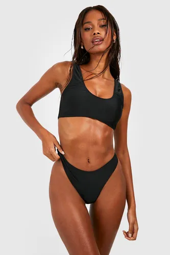 Womens Essentials Thong Bikini Brief - Black - 16, Black