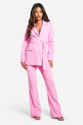 Womens Fit & Flare Tailored Trousers - Pink - 6, Pink