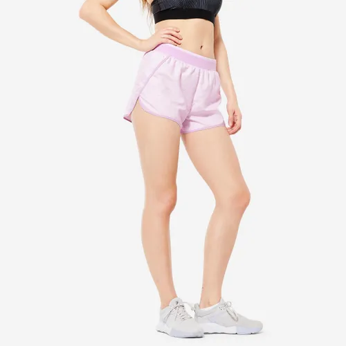 Women's Fitness Loose Shorts - Blue/pink