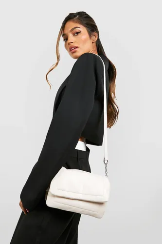 Womens Fold Over Crossbody Bag - White - One Size, White