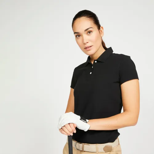 Women's Golf Short Sleeve Polo Shirt - Mw100 Black