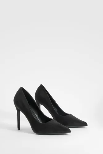 Womens High Stiletto Court Shoes - Black - 3, Black