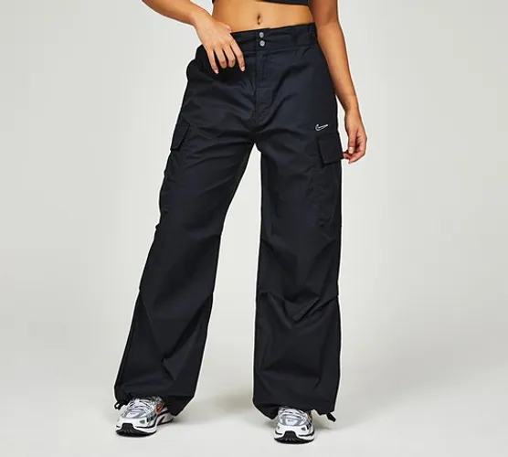 Womens High-Waisted Loose Cargo Pant