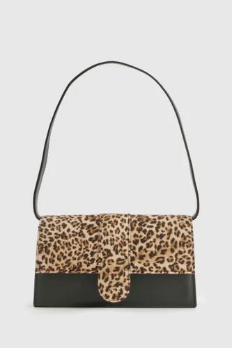 Womens Leopard Print Shoulder Bag - Multi - One Size, Multi
