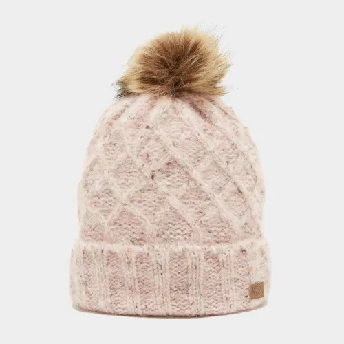 Women's Luxury Knit Pom Hat, Pink