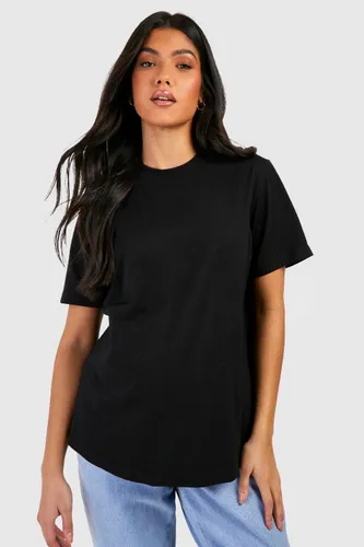 Womens Maternity Boxy Fit Cotton T-Shirt - Black - 8, Black