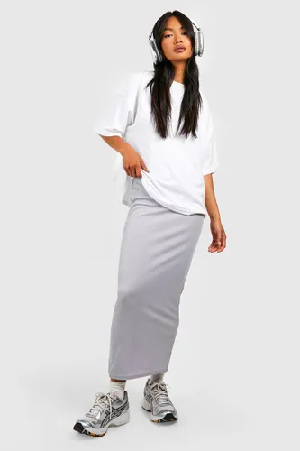 Womens Midaxi Bodycon Skirt - Grey - 6, Grey