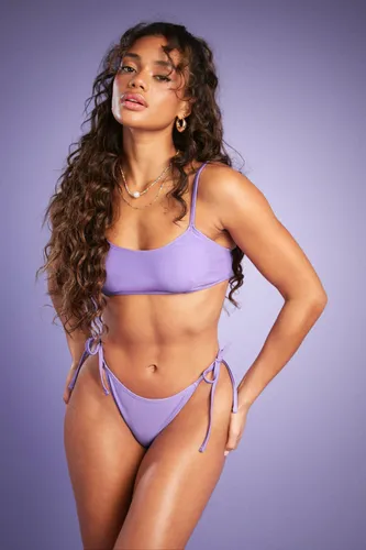 Womens Mix & Match Tie Side Bikini Brief - Purple - 6, Purple