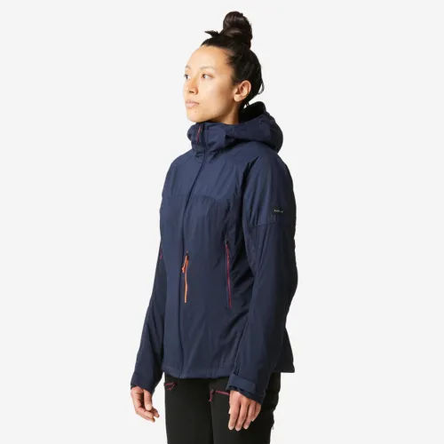 Women’s Mountain Trekking Windbreaker Softshell Jacket - MT900 Navy Blue