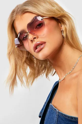 Womens Ombre Heart Sunglasses - Multi - One Size, Multi