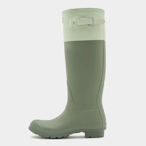 Womens Original Tall Colour Block Wellington Boots Lichen Green/Muffled Green