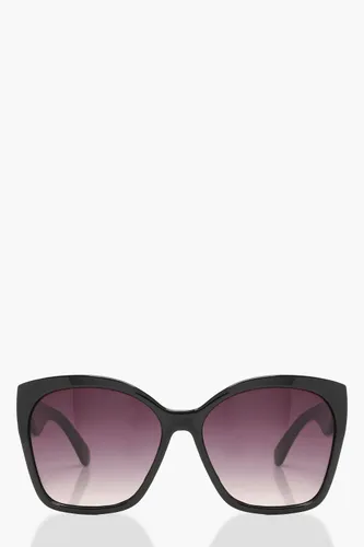 Womens Oversized Tinted Sunglasses - Black - One Size, Black