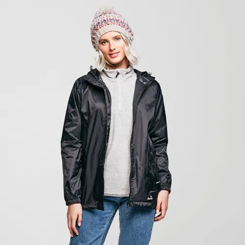Women's Packable Hooded Jacket, Black