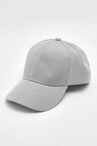 Womens Plain Light Grey Baseball Cap - One Size, Grey