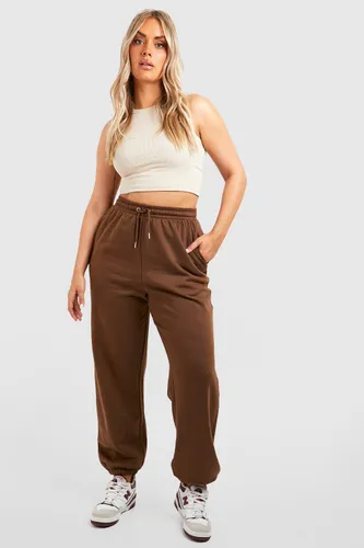 Womens Plus Basic Oversized Jogger - Brown - 22, Brown