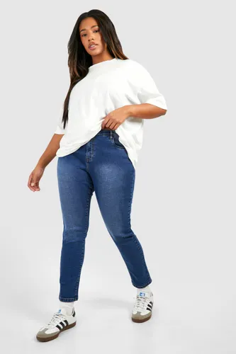 Womens Plus Basic Stretch Skinny Jeans - Blue - 16, Blue